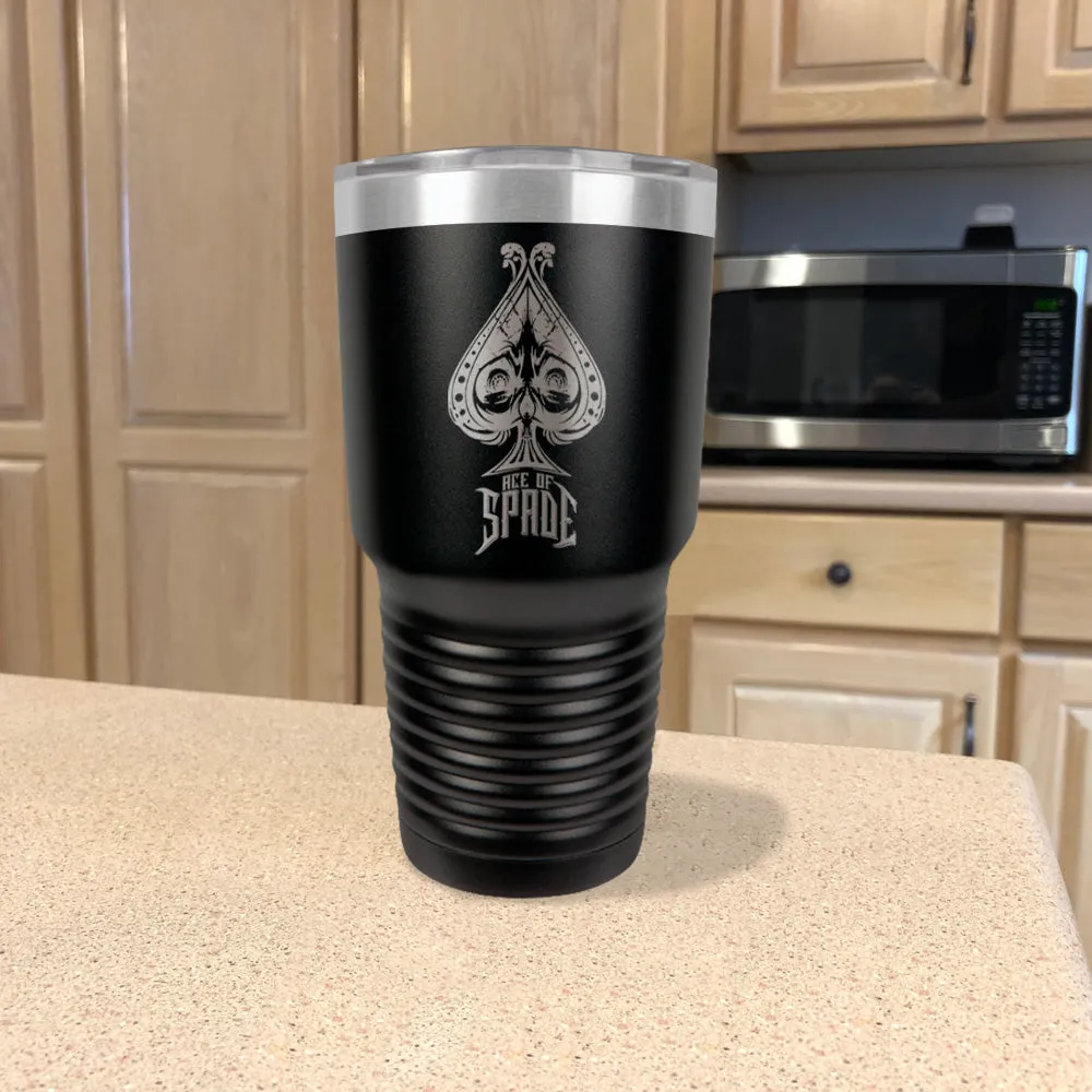 Ace Of Spade Stainless Steel Tumbler