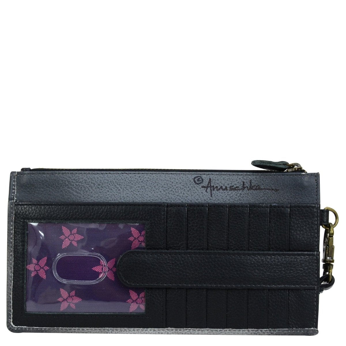 Anuschka Clutch Organizer Wristlet - 1151 - Calaveras de Azúcar