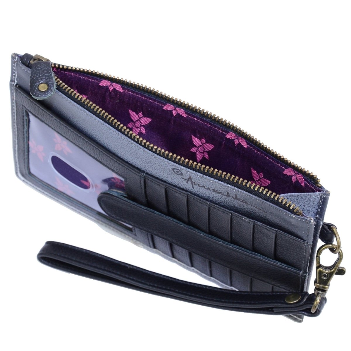 Anuschka Clutch Organizer Wristlet - 1151 - Calaveras de Azúcar