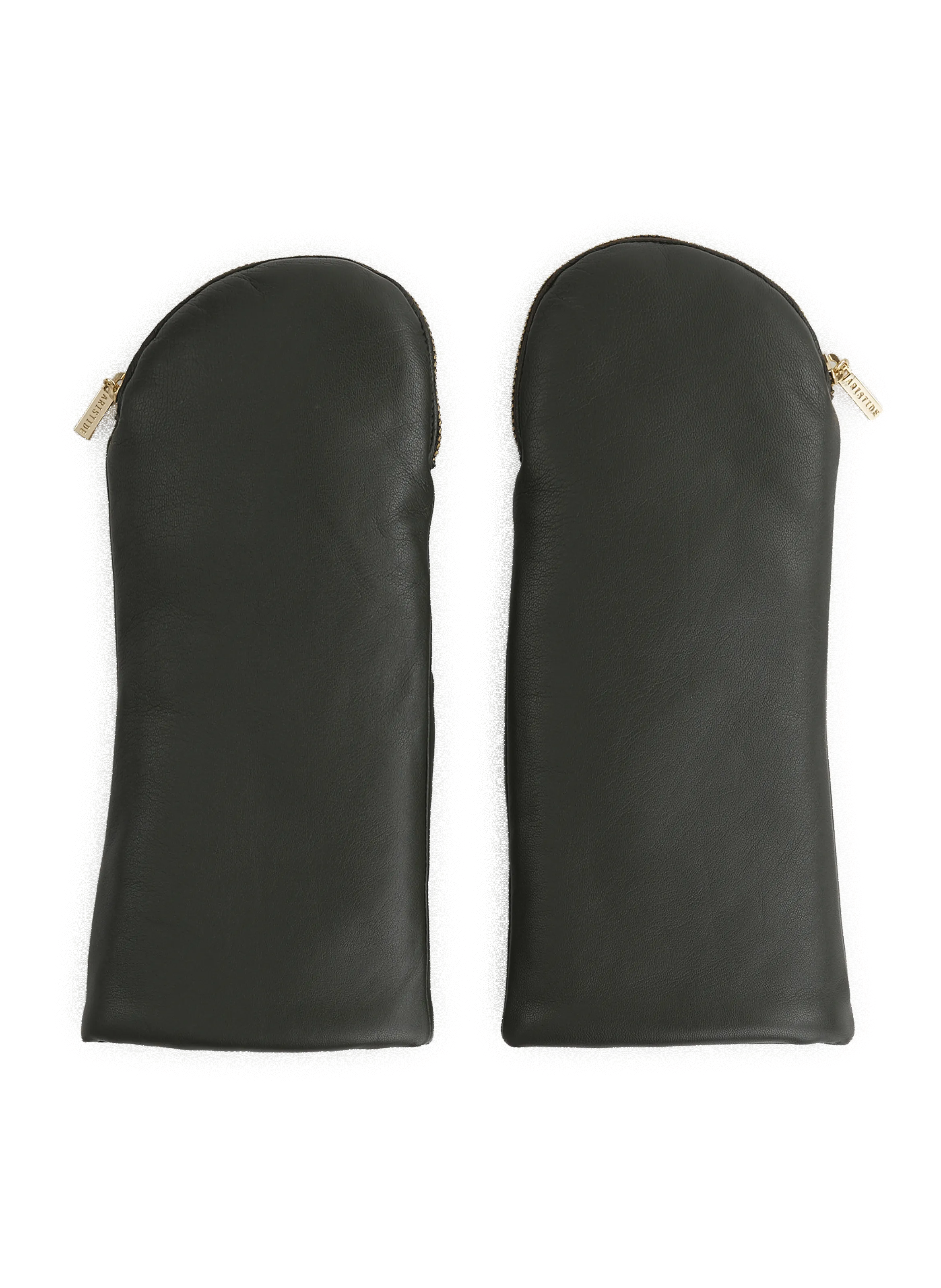 ARISTIDE  Leather mittens - Khaki