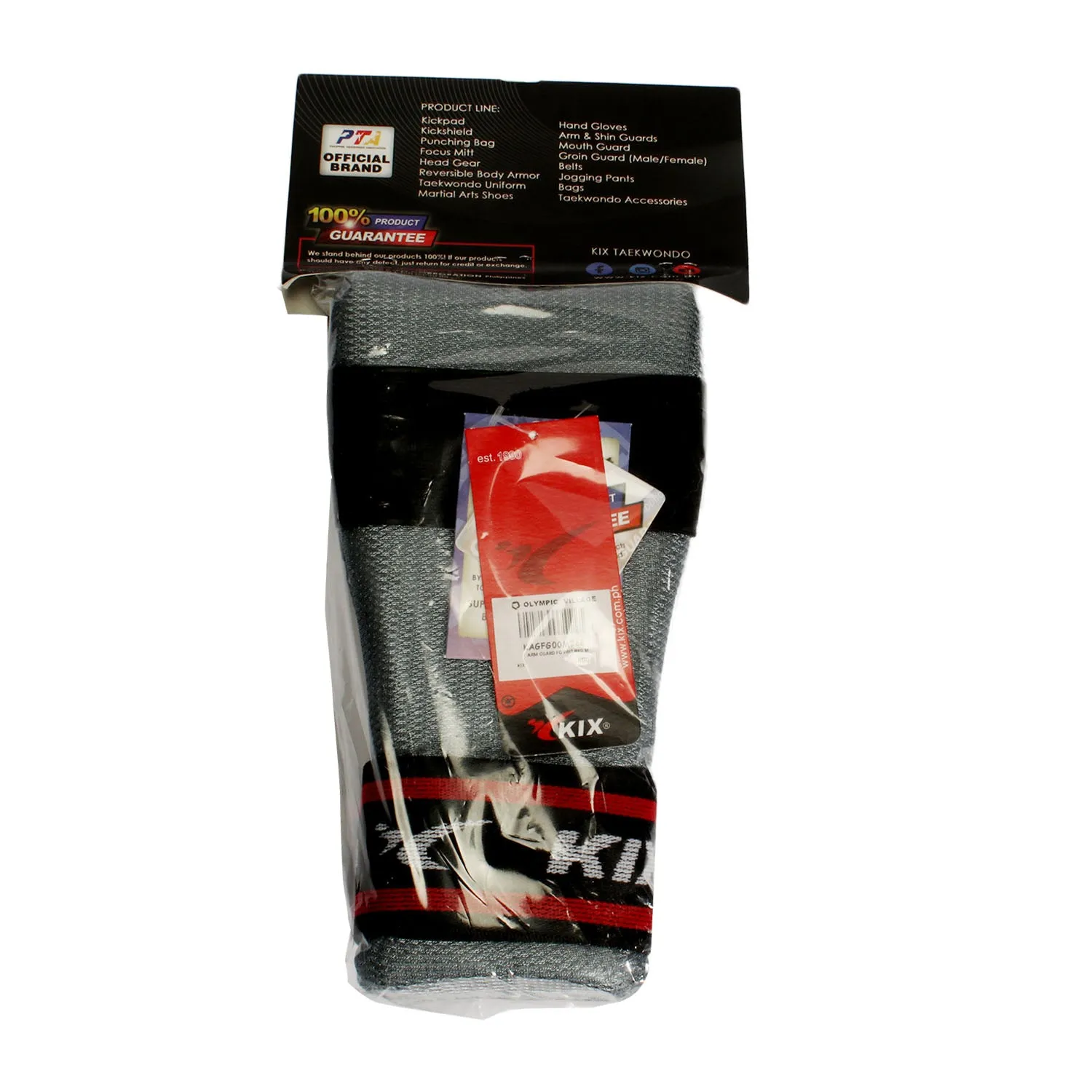 Arm Guard Fg Wht/Red