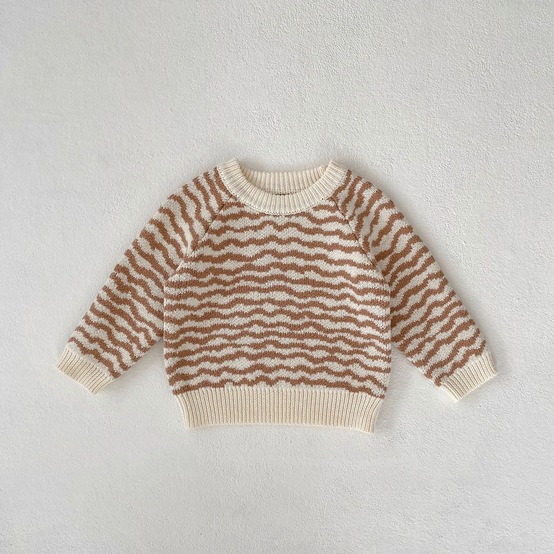 Baby Kid Girls Striped Color-blocking Sweaters Wholesale 230828367