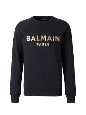 Balmain Logo Printed Crewneck Sweatshirt