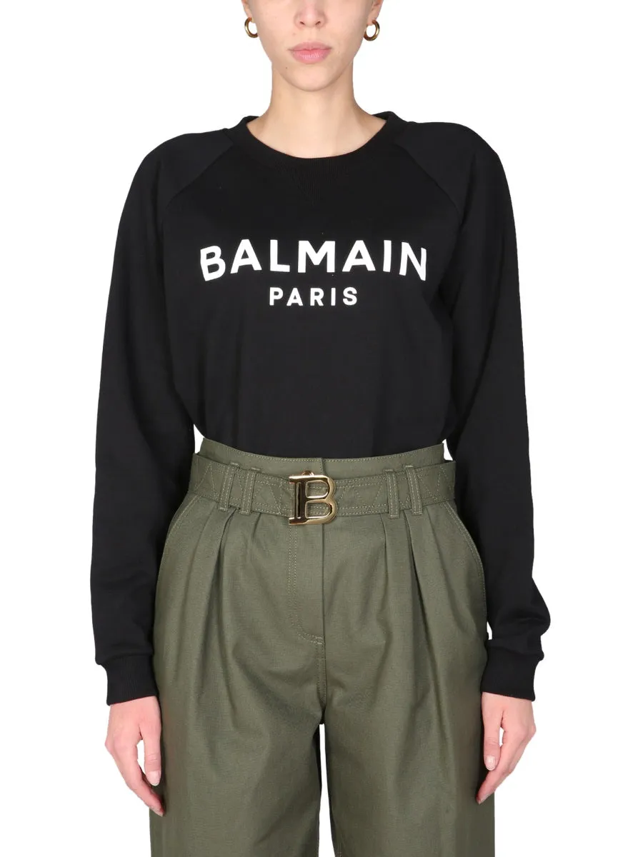 Balmain Logo Printed Sweatshirt