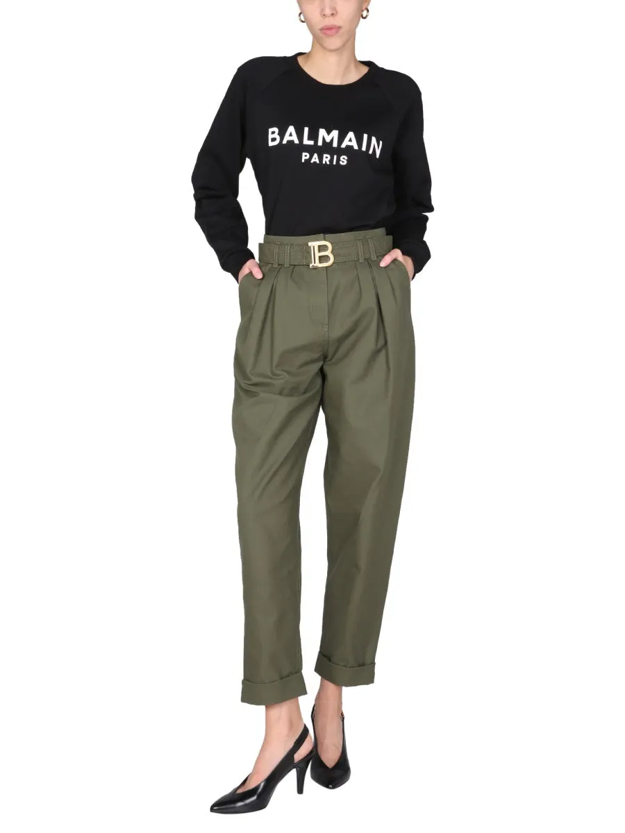 Balmain Logo Printed Sweatshirt