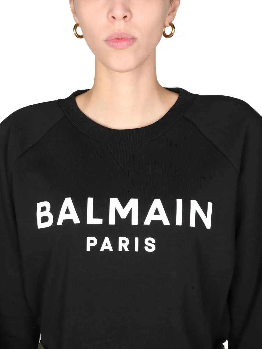 Balmain Logo Printed Sweatshirt