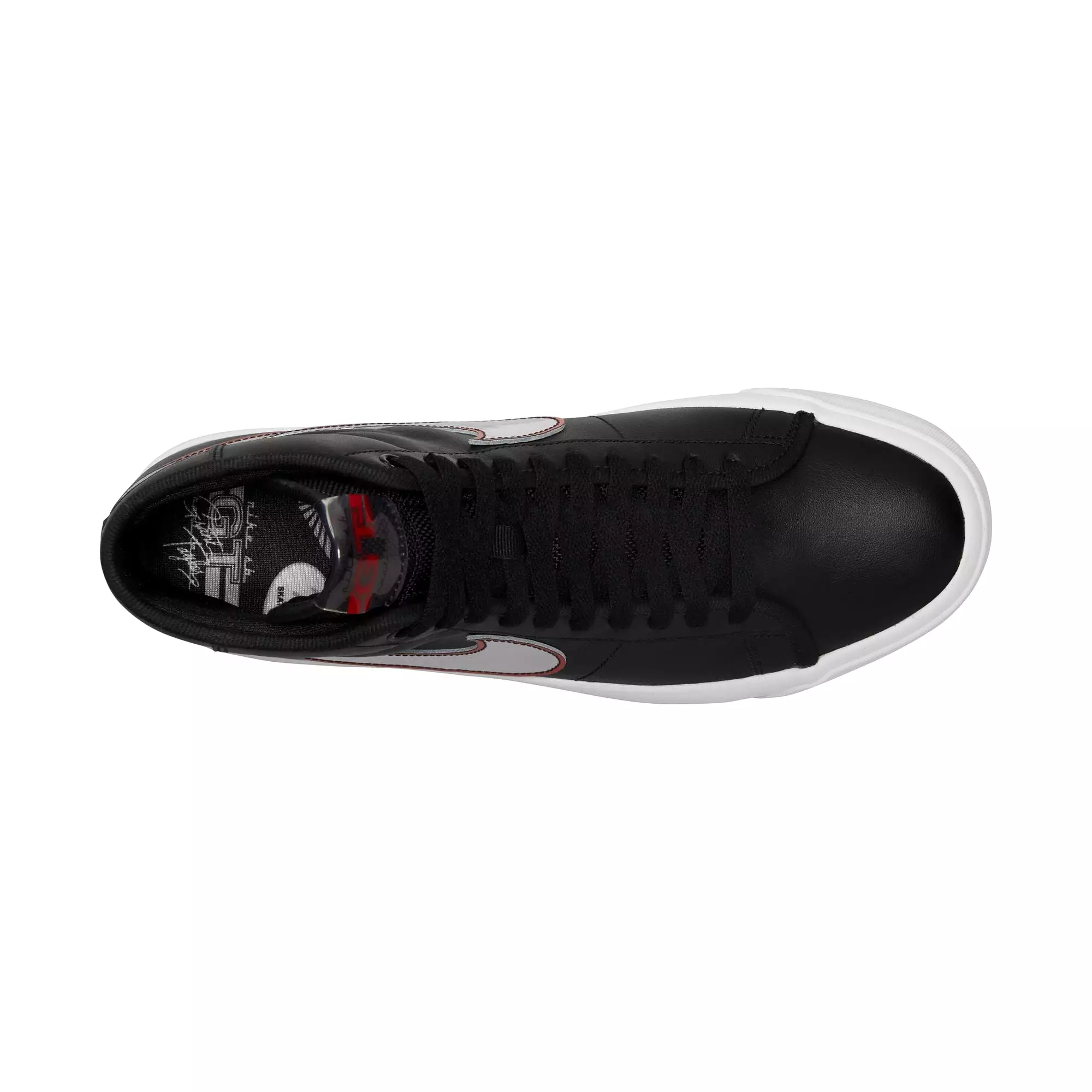 BLAZER MID PRO GT BLACK / METALLIC SILVER / UNIVERSITY RED