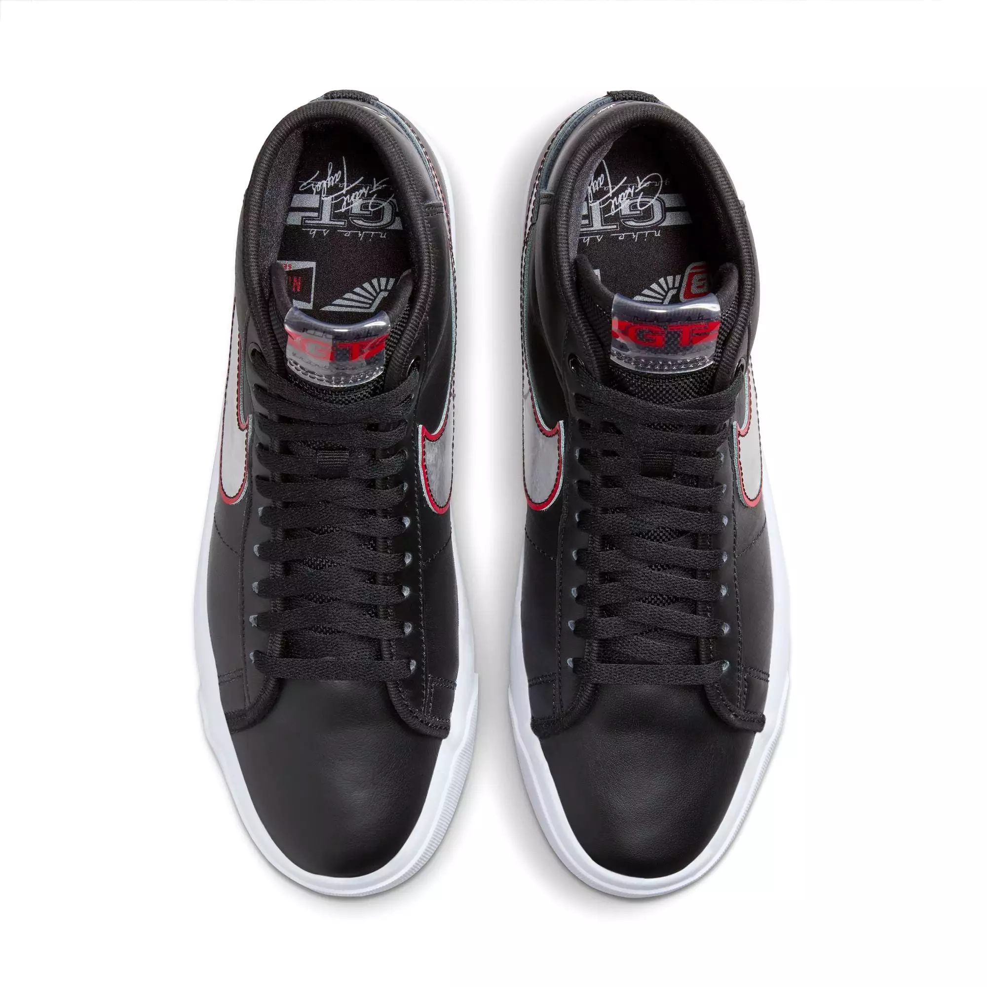 BLAZER MID PRO GT BLACK / METALLIC SILVER / UNIVERSITY RED