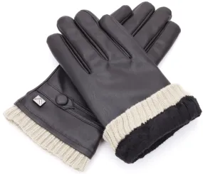 Button Touchscreen Winter Gloves