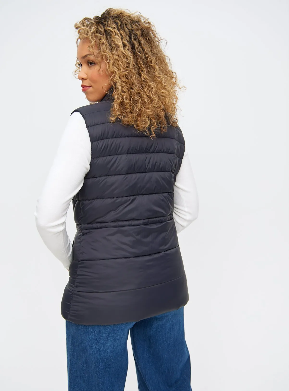 Buy Black Lightweight Padded Gilet L | Coats | Tu