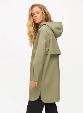 Buy Khaki Longline Rubberised Raincoat L | Coats | Tu