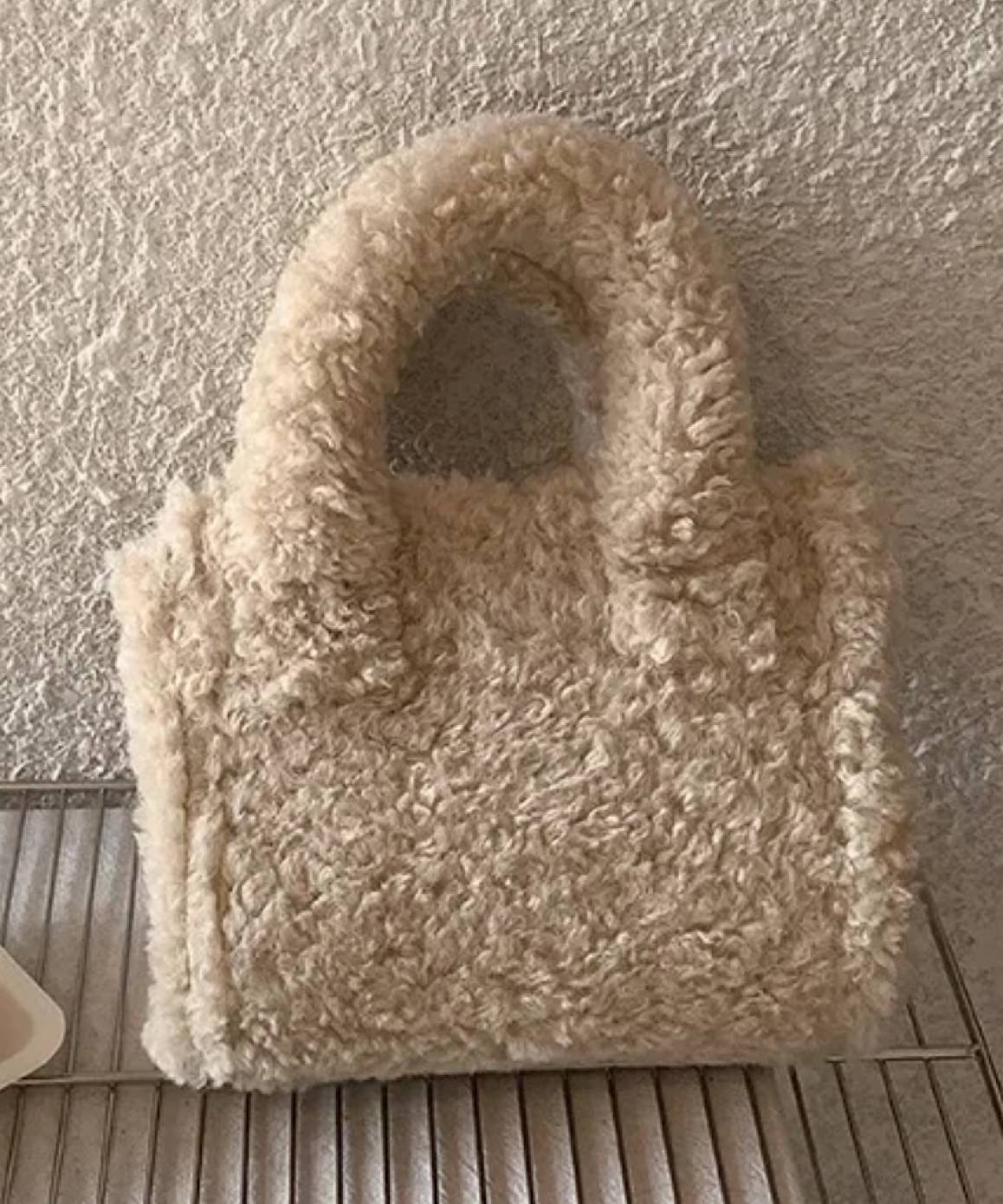 Casual Faux Fur Mini Tote