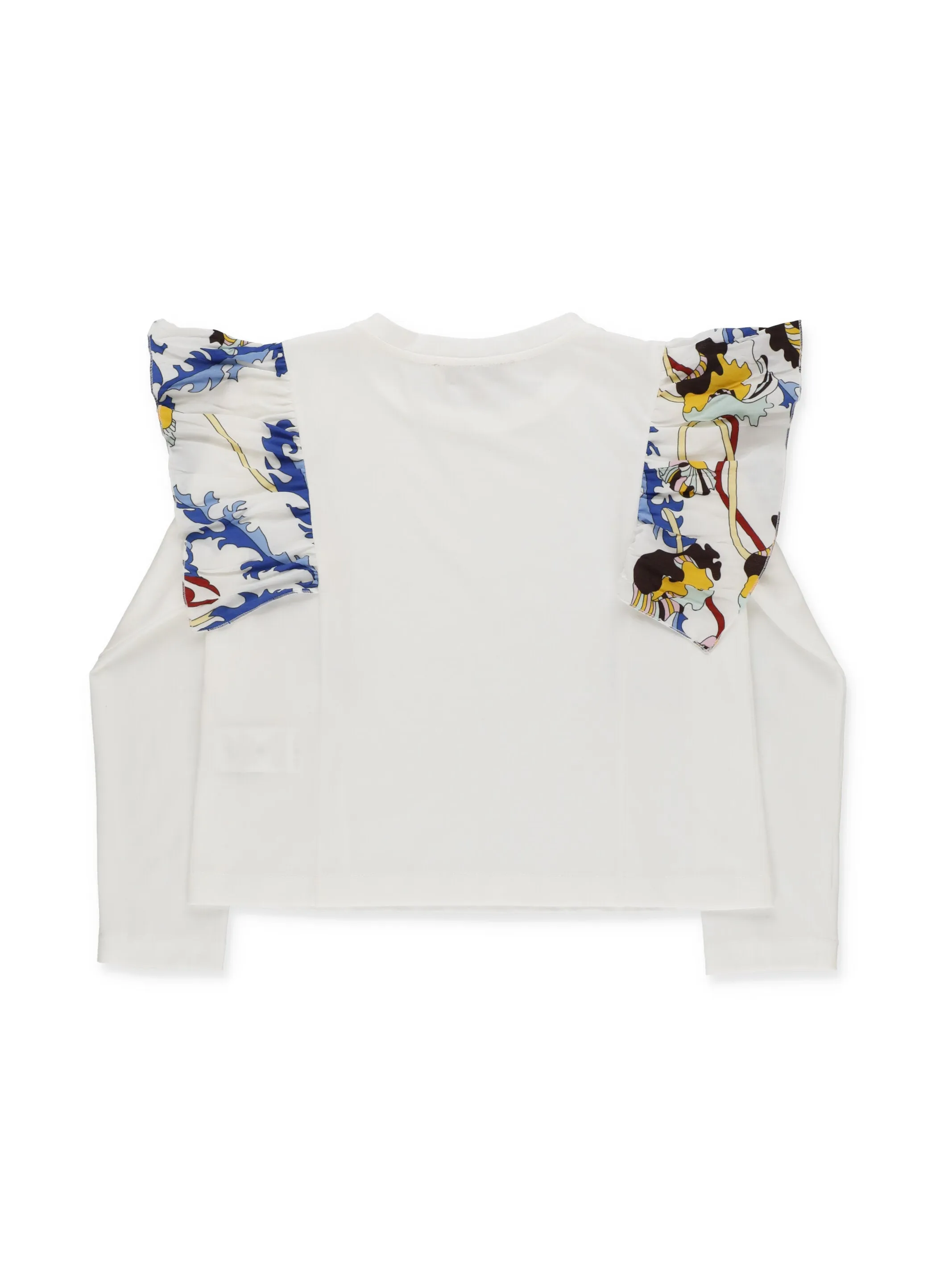 Emilio Pucci Junior Round Neck Ruffled Sweatshirt