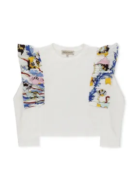 Emilio Pucci Junior Round Neck Ruffled Sweatshirt