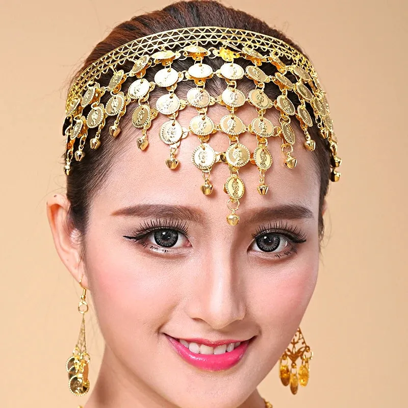 Fashion Metal Coin Head Chain Wedding Hair Accessories