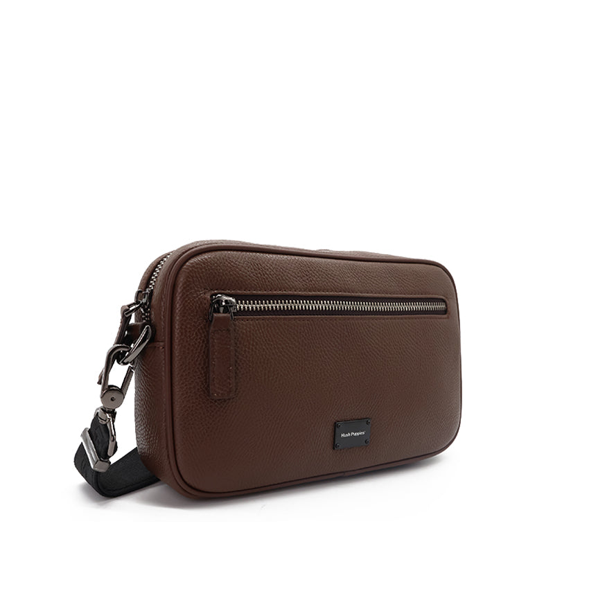 Fugol Clutch/Messenger Men's Bag - Dark Brown