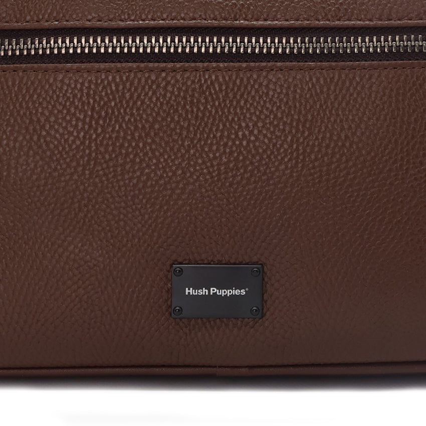 Fugol Clutch/Messenger Men's Bag - Dark Brown