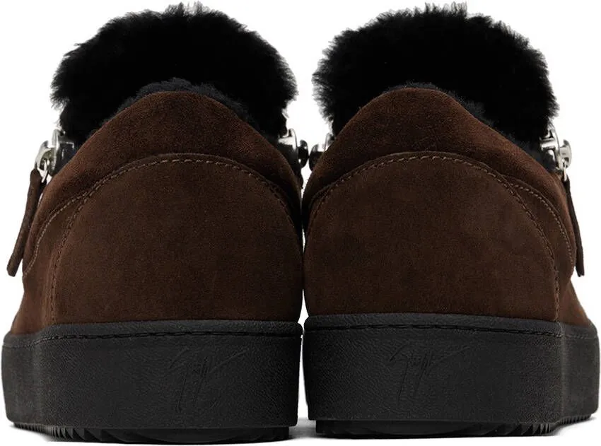 Giuseppe Zanotti Brown Frankie Winter Sneakers