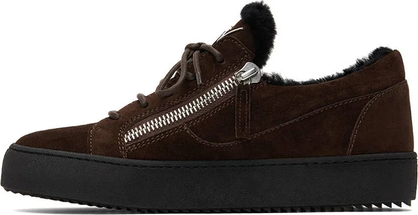 Giuseppe Zanotti Brown Frankie Winter Sneakers