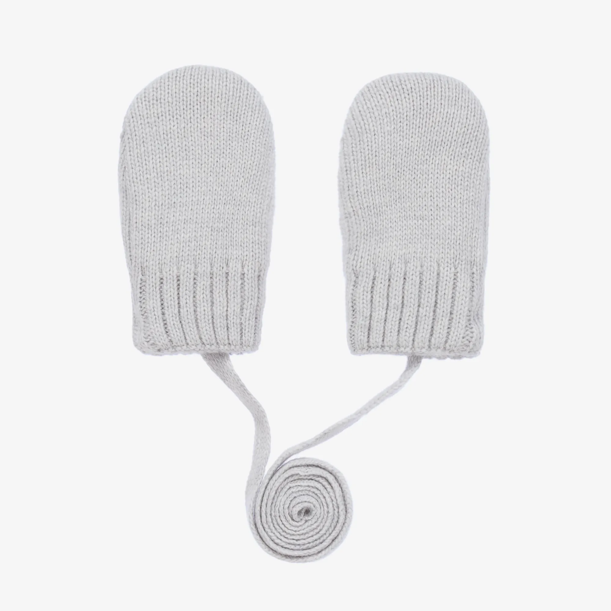 Grey Wool & Cashmere Mittens