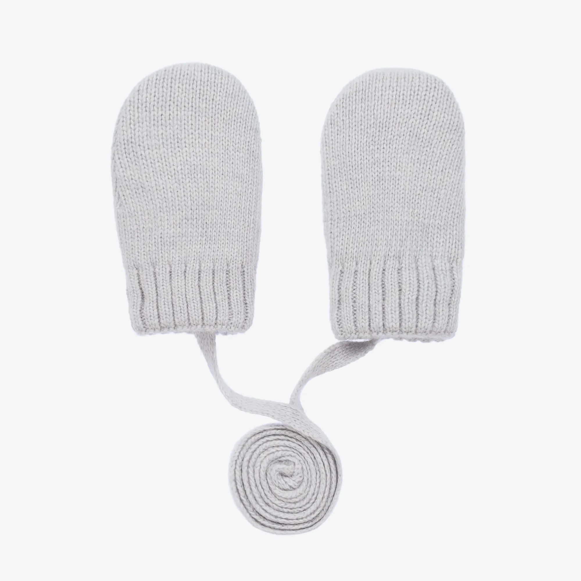 Grey Wool & Cashmere Mittens