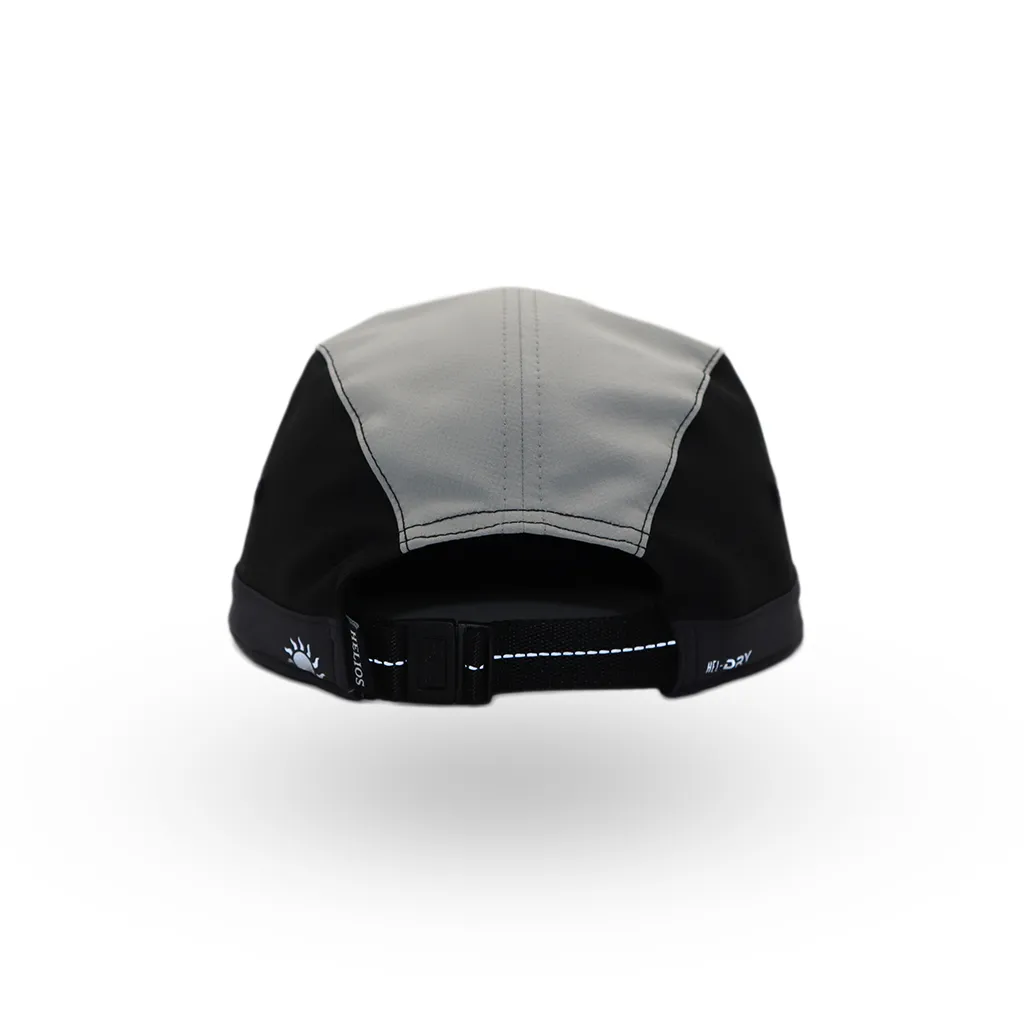 Helios Headwear Speed Lid 7 Panel Cap - Black And Less Black