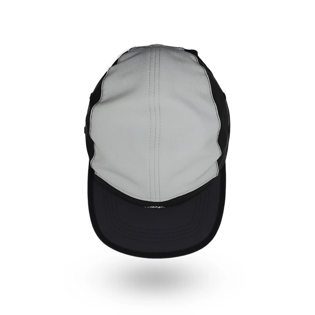 Helios Headwear Speed Lid 7 Panel Cap - Black And Less Black