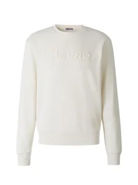 Herno Flocked Logo Crewneck Sweatshirt