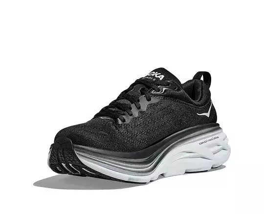 Hoka - Men's Bondi 8 Black/White BWHT 1123202