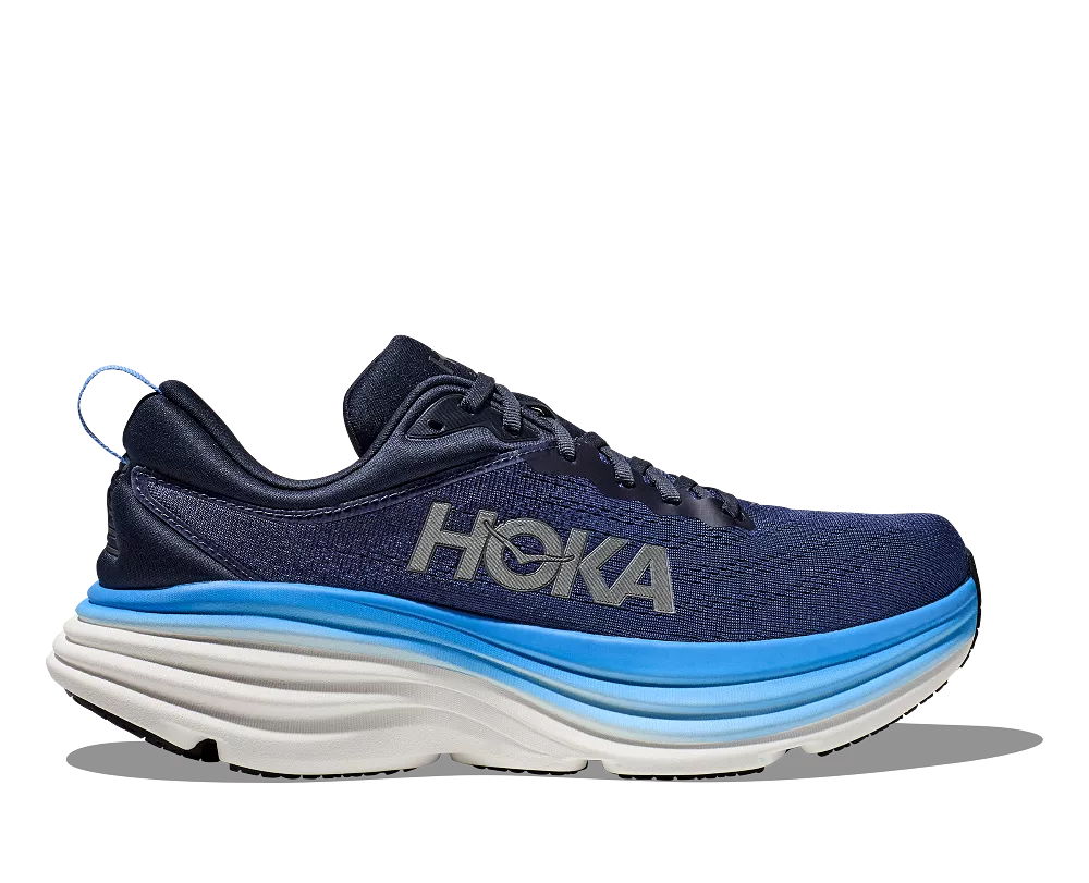 'HOKA' Men's Bondi 8 - Outer Space / All Aboard (Wide)