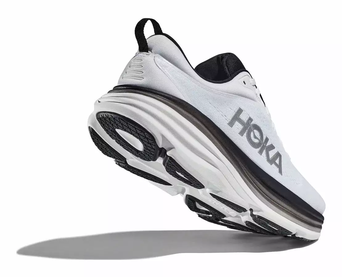 'HOKA' Men's Bondi 8 - White / Black