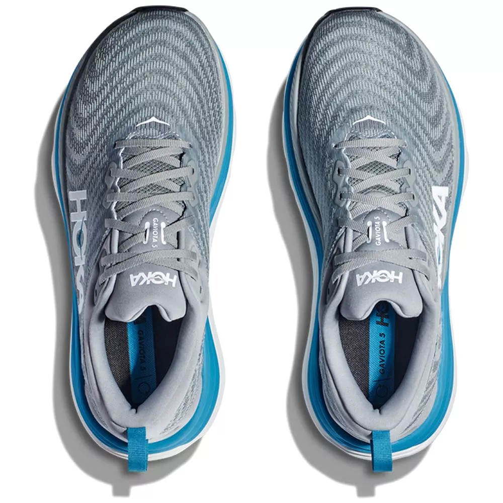 'HOKA' Men's Gaviota 5 - Limestone / Diva Blue