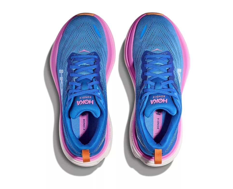 Hoka Women Bondi 8 (Blue/ Pink)