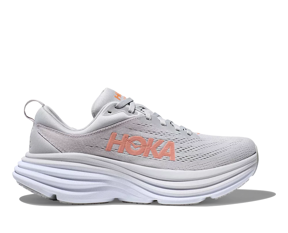 'HOKA' Women's Bondi 8 - Harbor Mist / Lunar Rock (Wide)