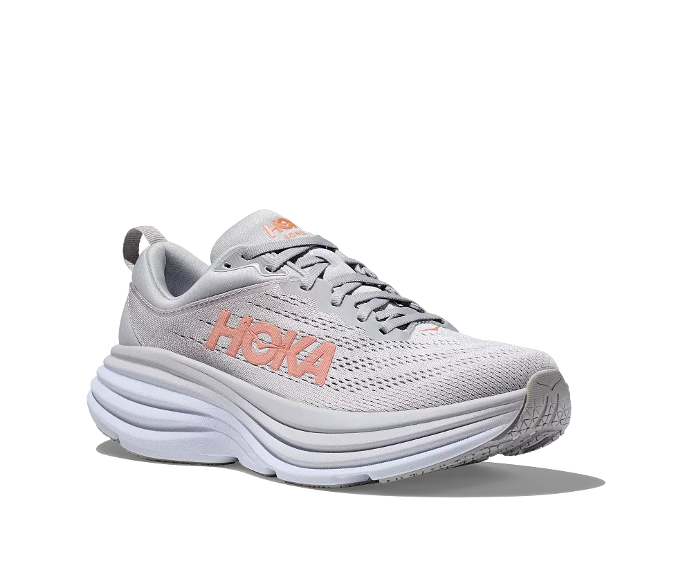 'HOKA' Women's Bondi 8 - Harbor Mist / Lunar Rock (Wide)