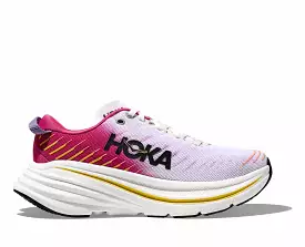 'HOKA' Women's Bondi X - Blanc De Blanc / Pink Yarrow