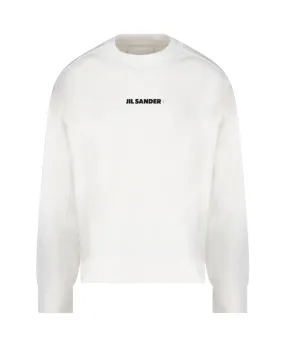 Jil Sander Logo Printed Long-Sleeved Sweatshirt