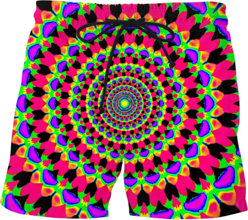 Kaleidoscope Mandala Swim Shorts