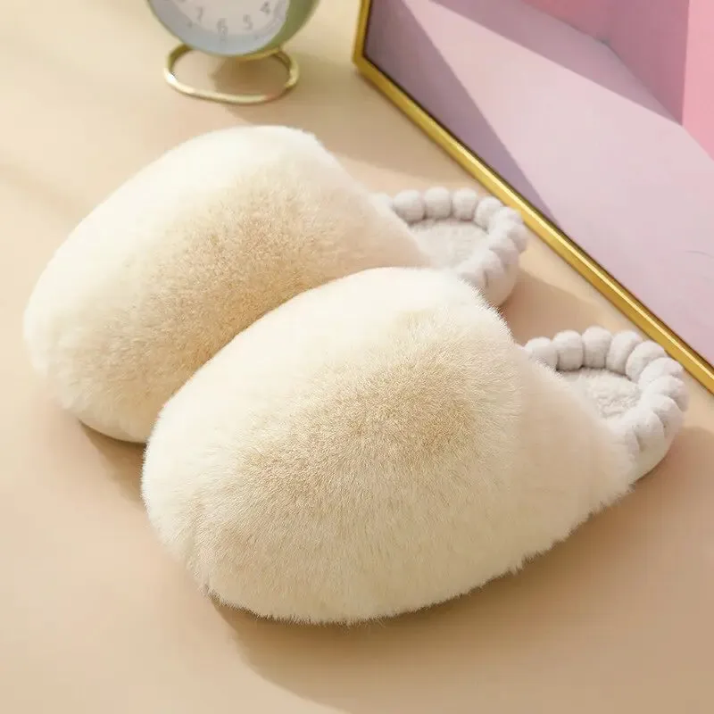 Kawaii Ball Plush Furry Homewear Slippers ME19