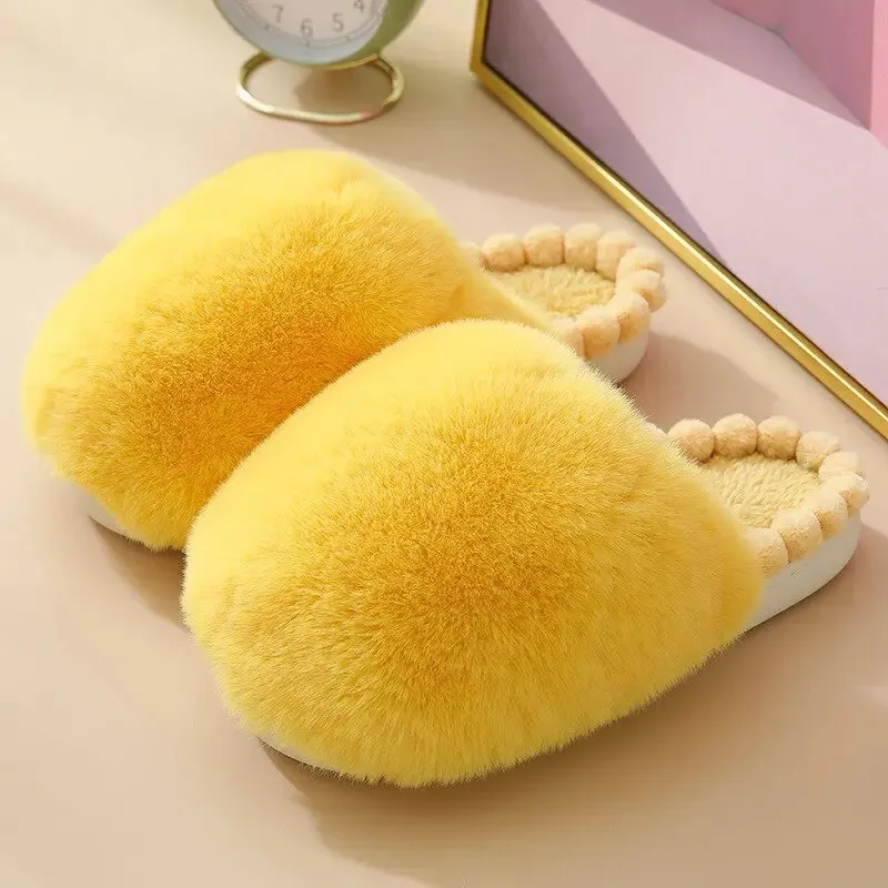 Kawaii Ball Plush Furry Homewear Slippers ME19