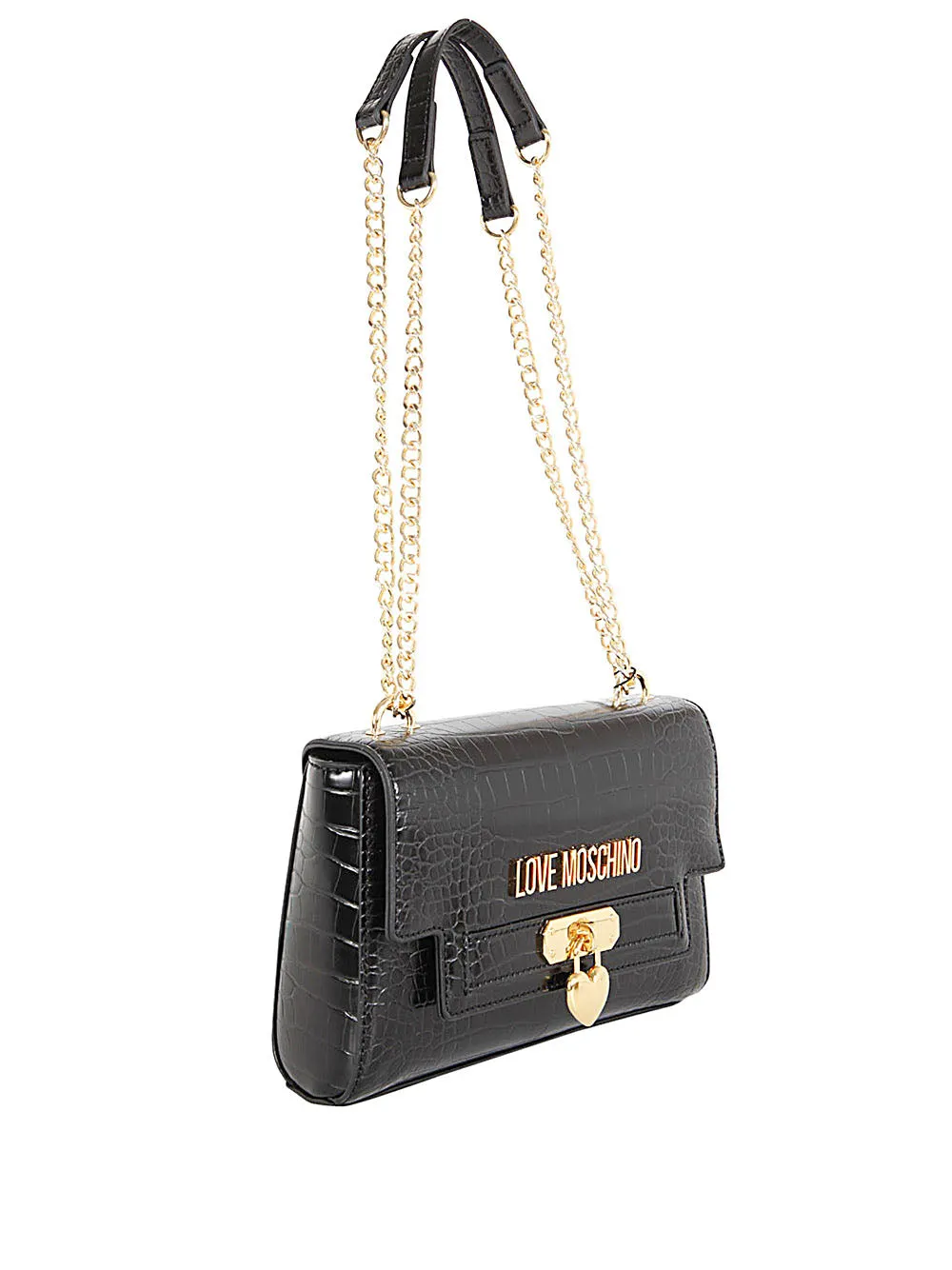 Love Moschino Logo Plaque Crossbody Bag