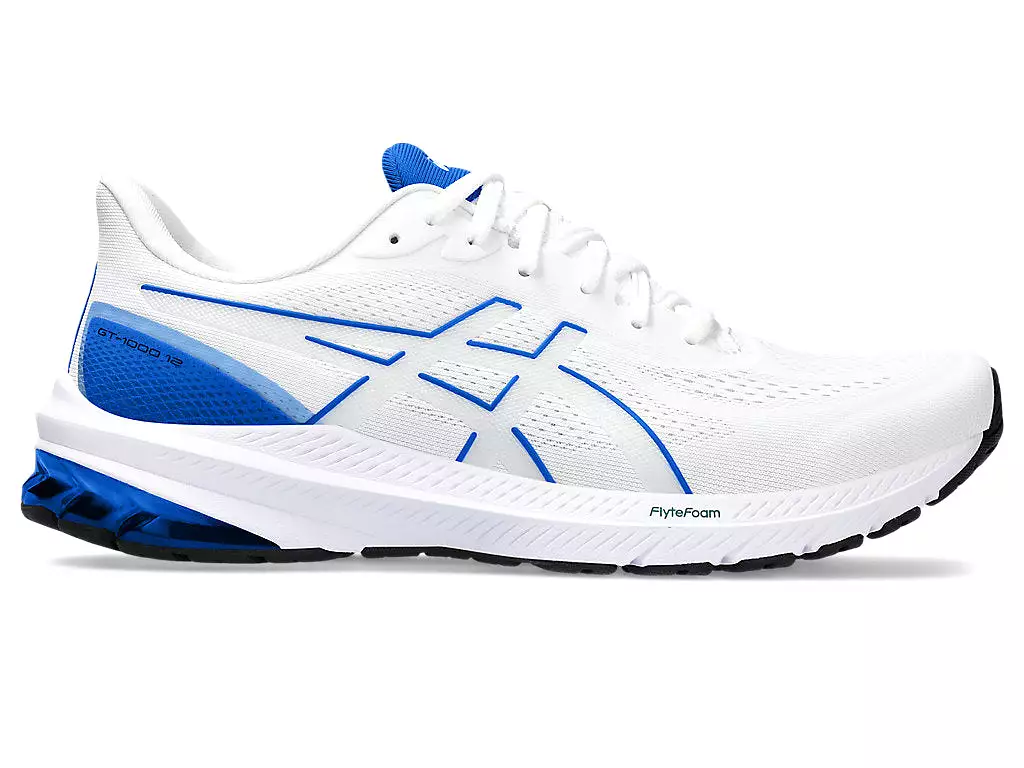 Men's Asics Gt-1000 12, White/Illusion Blue, 15 D Medium