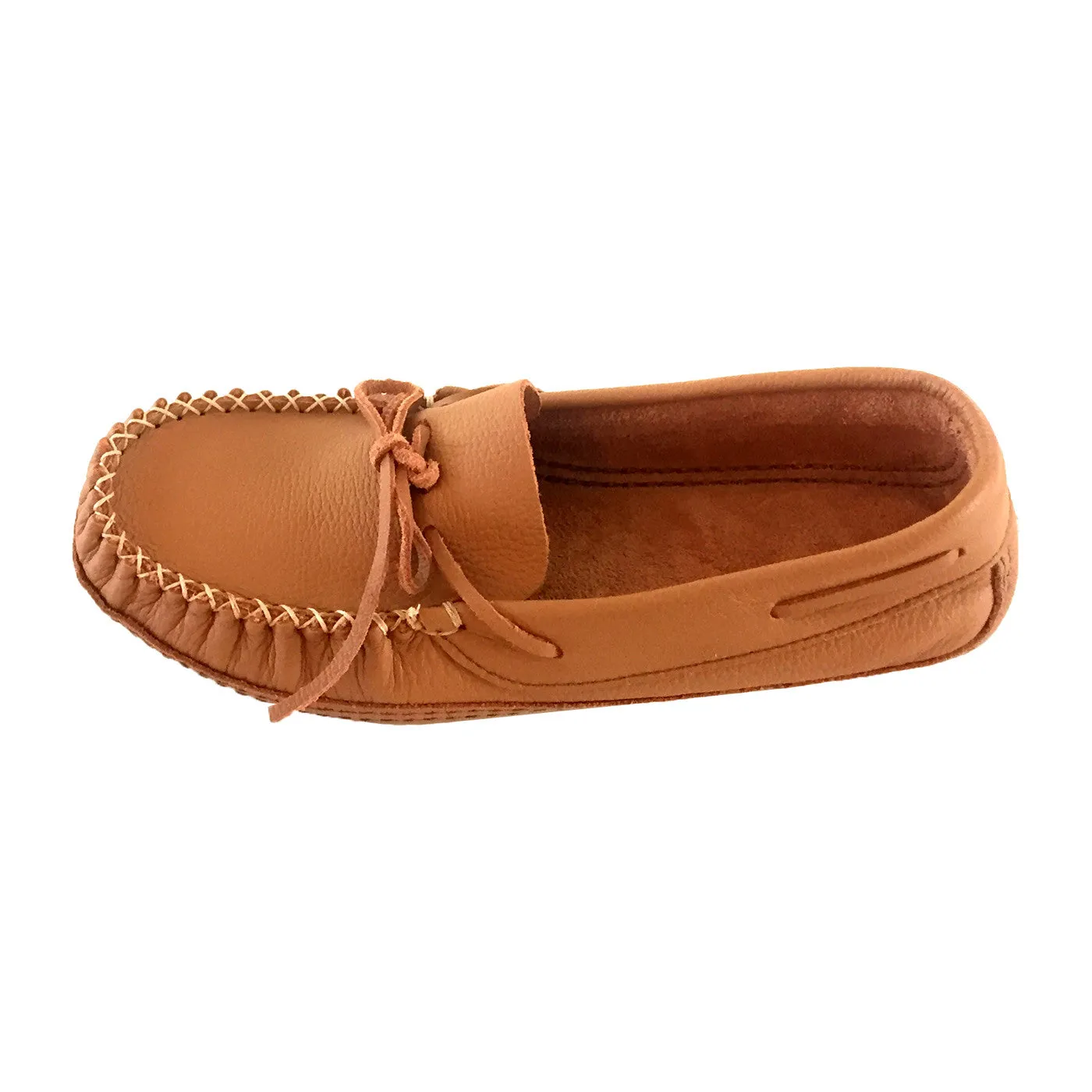 Men's Wide Width Soft Sole Leather Moccasins