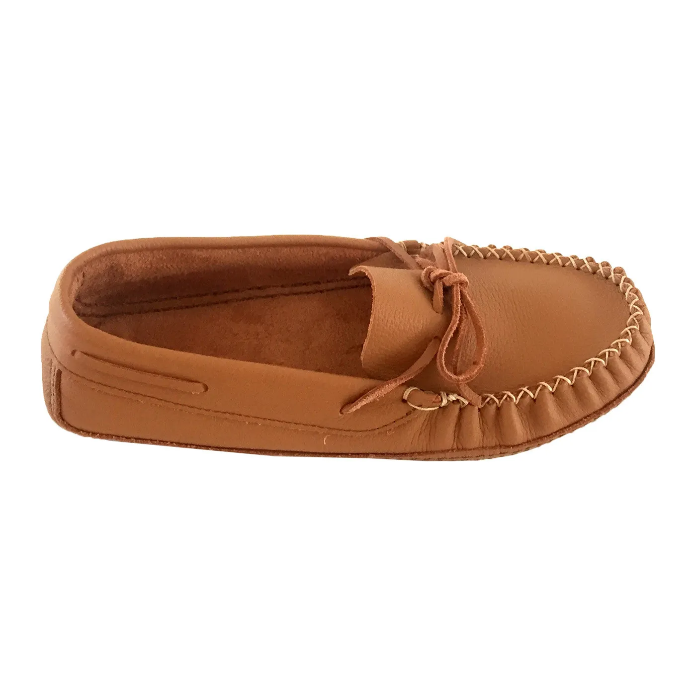 Men's Wide Width Soft Sole Leather Moccasins