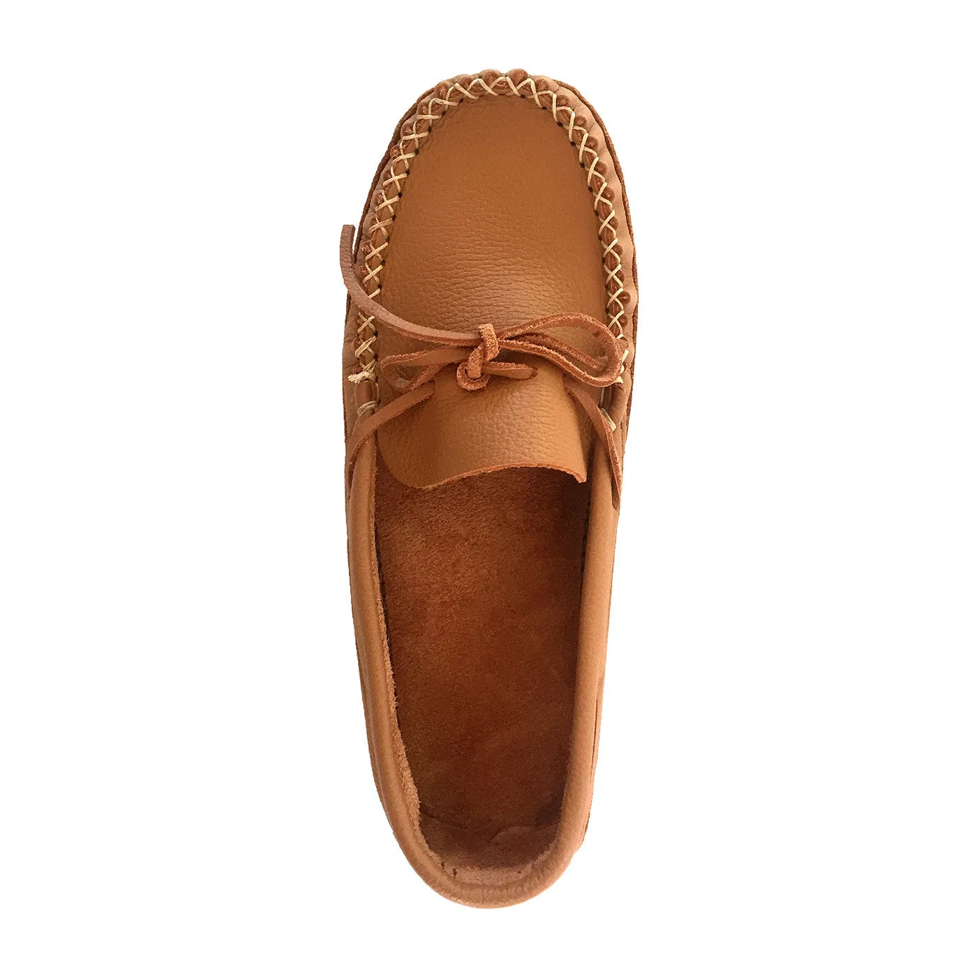 Men's Wide Width Soft Sole Leather Moccasins