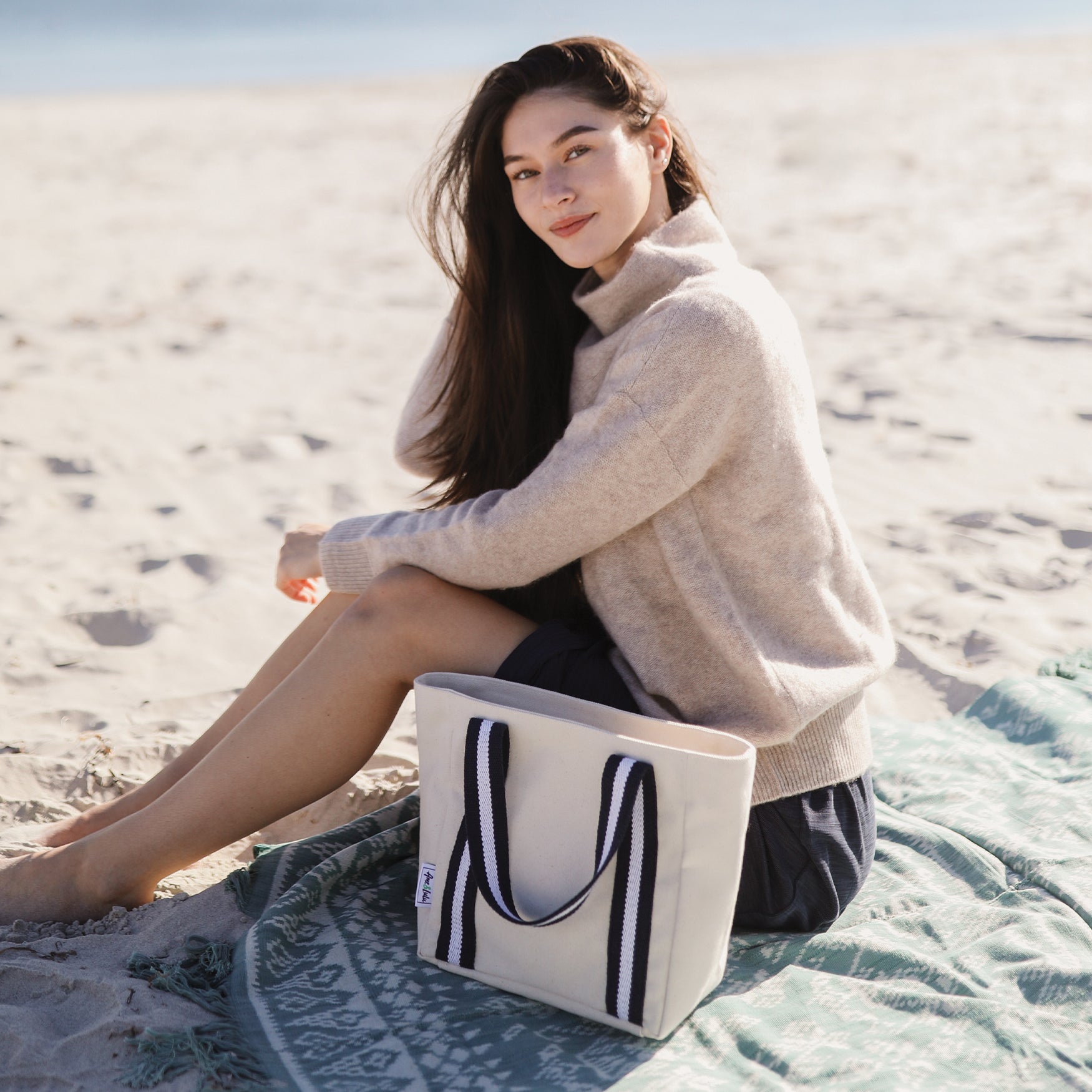 Mini Hamptons Beach Tote