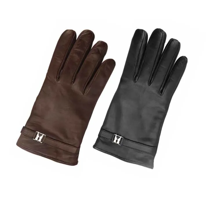 Moreschi Lambskin Winter Gloves Brown