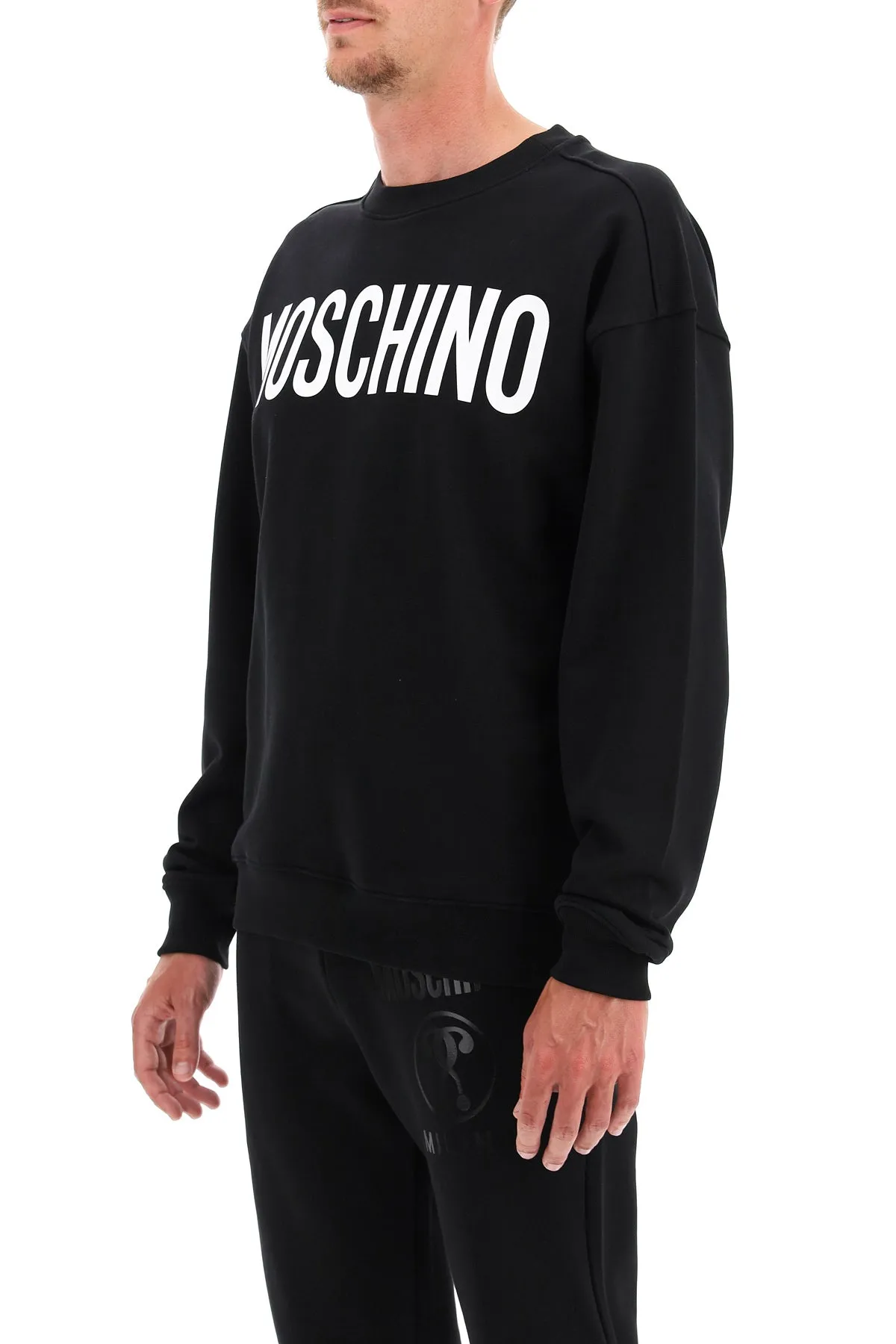 Moschino Logo Printed Long-Sleeved Sweatshirt