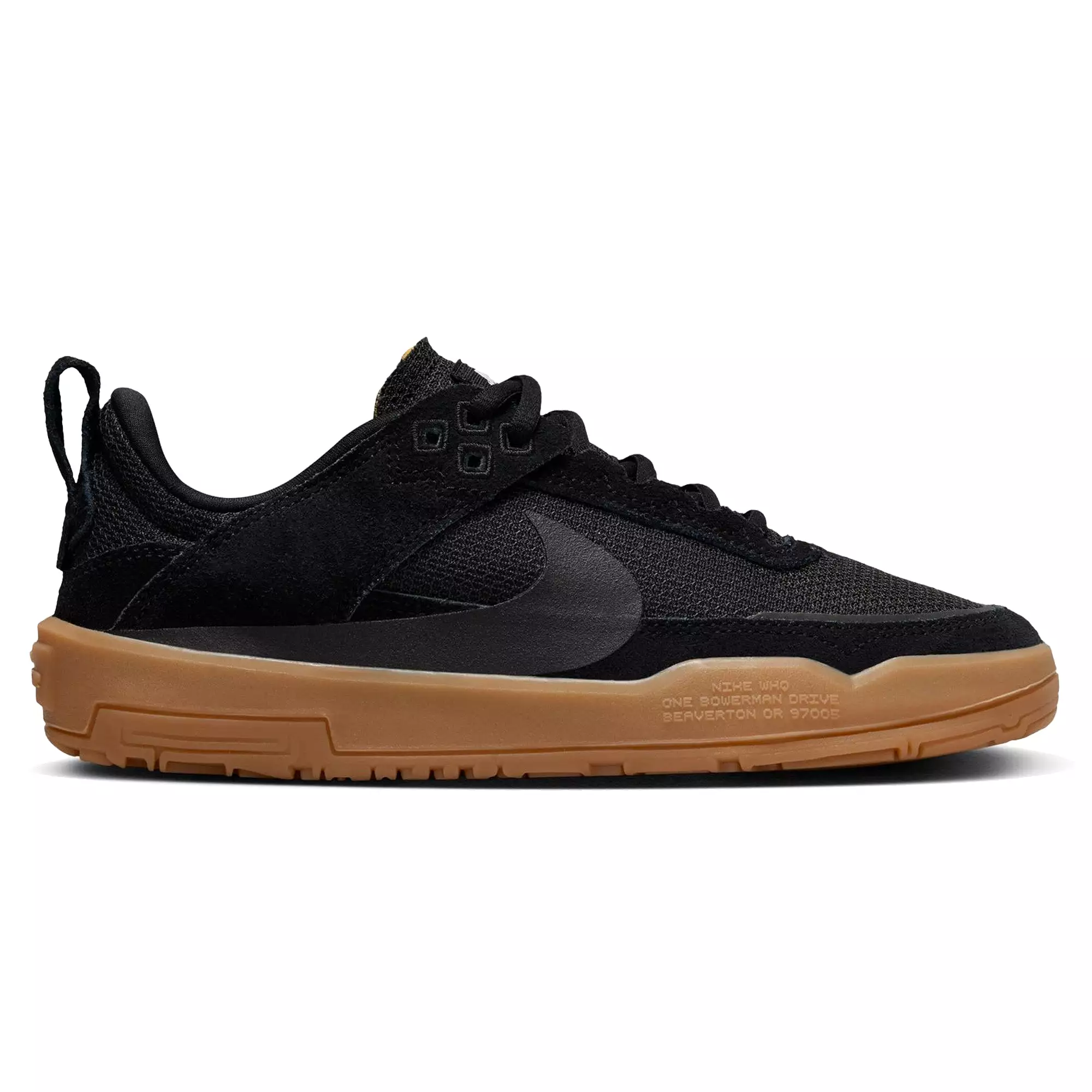 Nike SB Day One Kids Skate Shoe Black/Gum/Light Brown