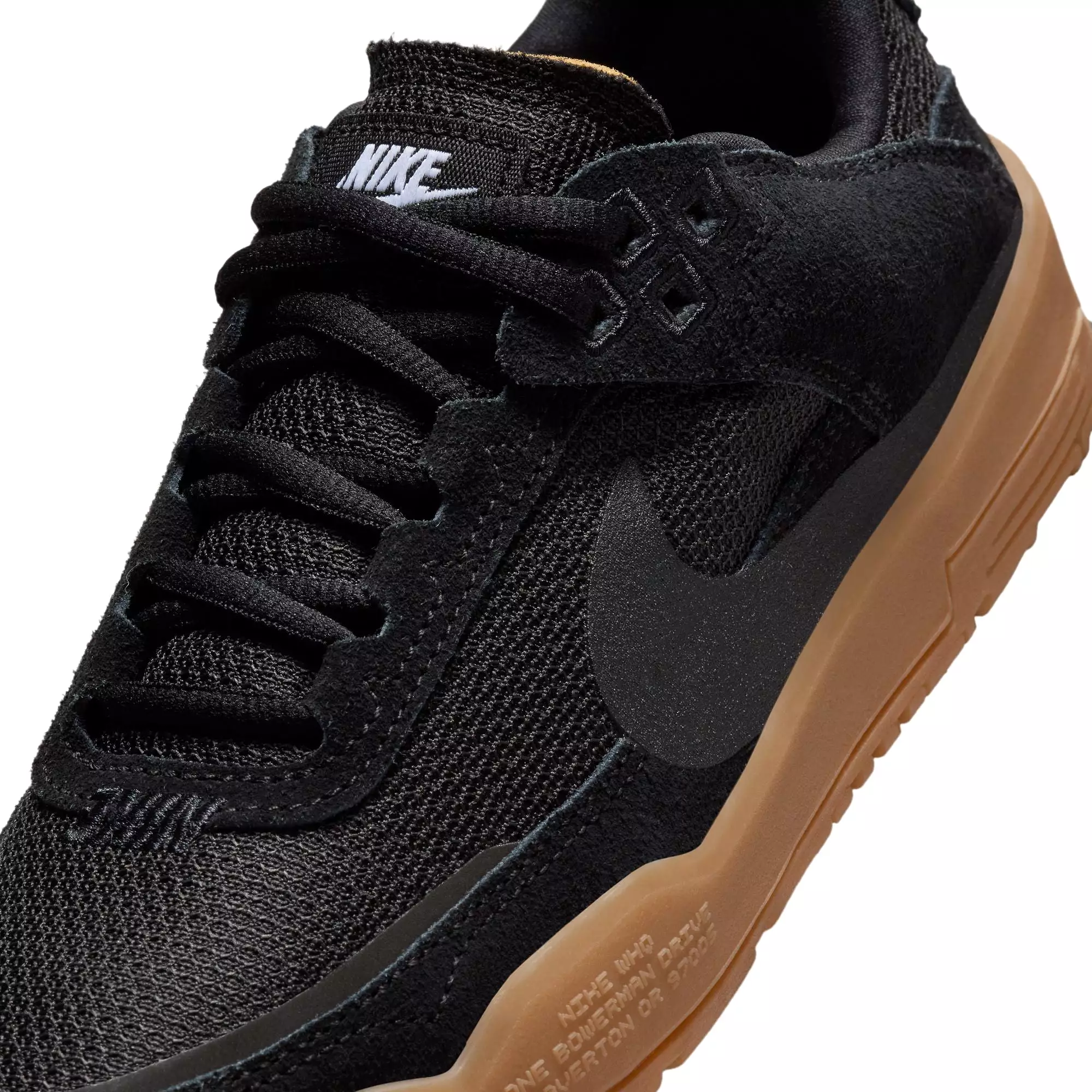 Nike SB Day One Kids Skate Shoe Black/Gum/Light Brown